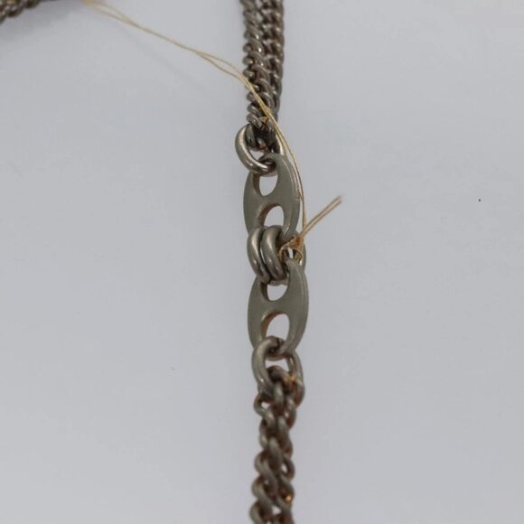 BALLY Chain Shoulder Bag Leather Brown Gold Auth bs22953 - Picture 13 of 16